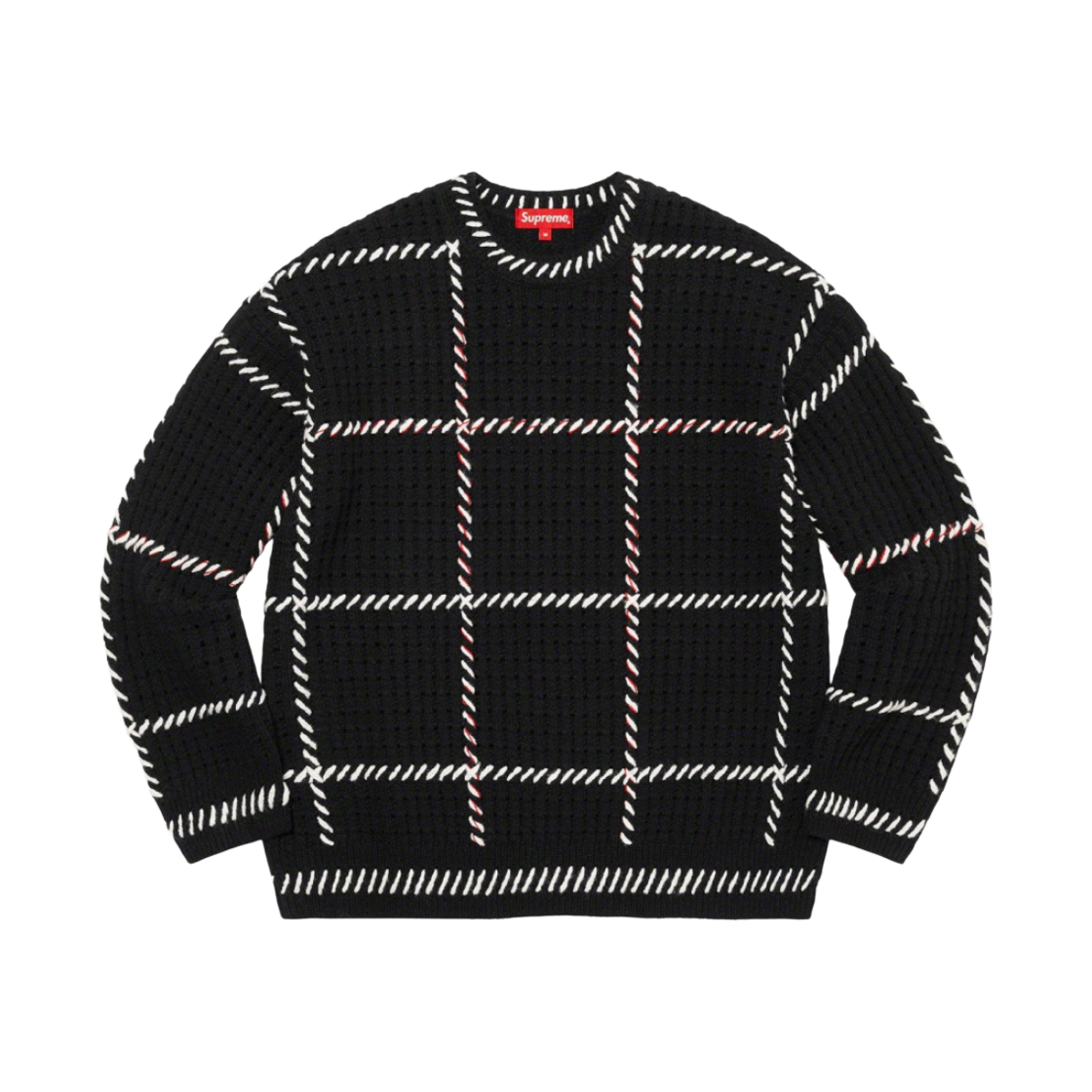 슈프림 퀼트 스티치 스웨터 블랙 - 23SS