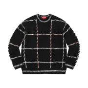 Supreme Quilt Stitch Sweater Black - 23SS