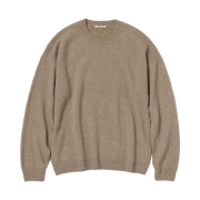 Auralee Baby Cashmere Knit P/O Natural Brown