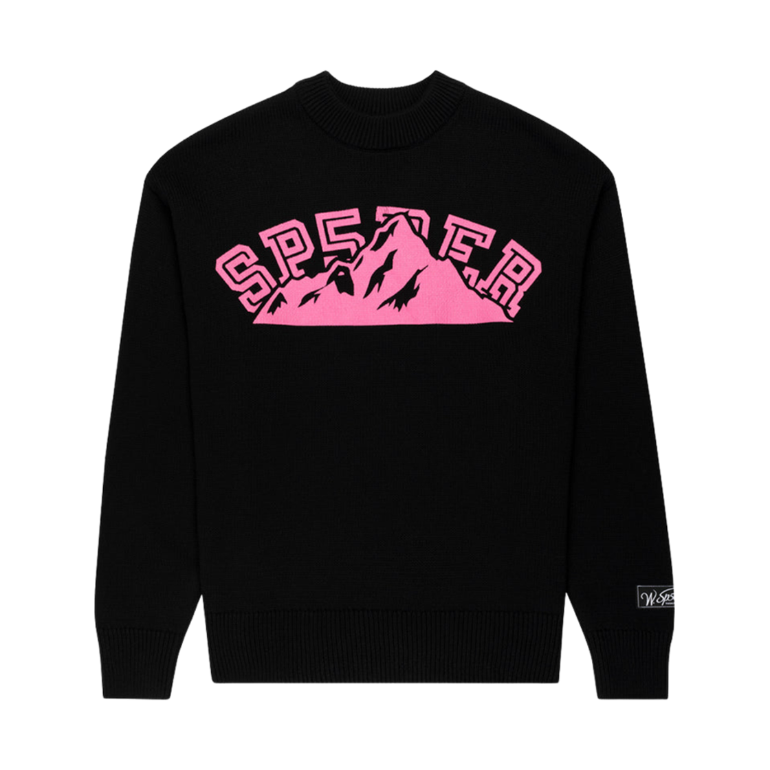 - Sp5der Mountain Valley Sweater Black