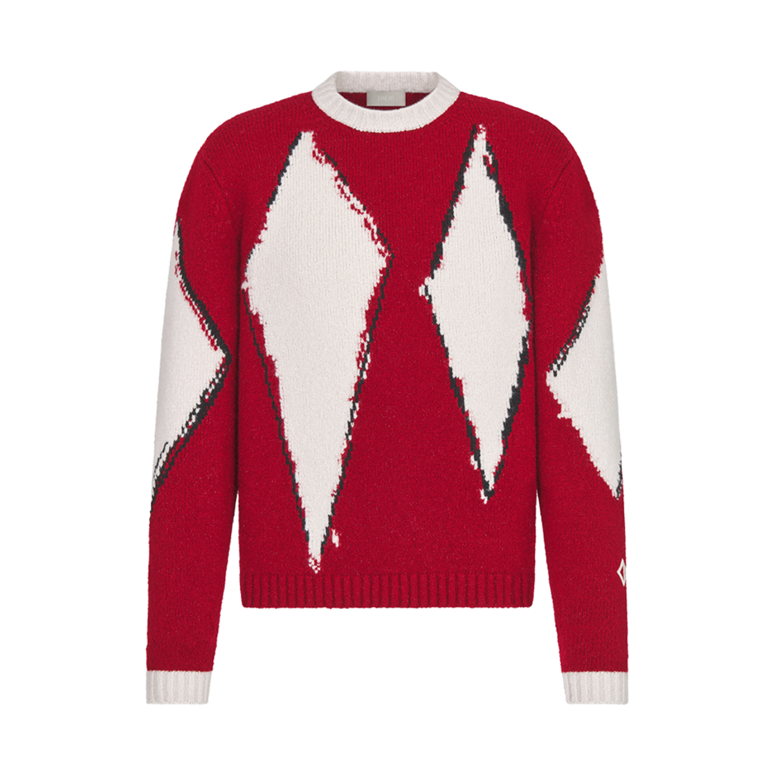 413M648AT777-C380 Dior Peter Doig Sweater Red Wool Blend Intarsia - 대표 이미지 #1
