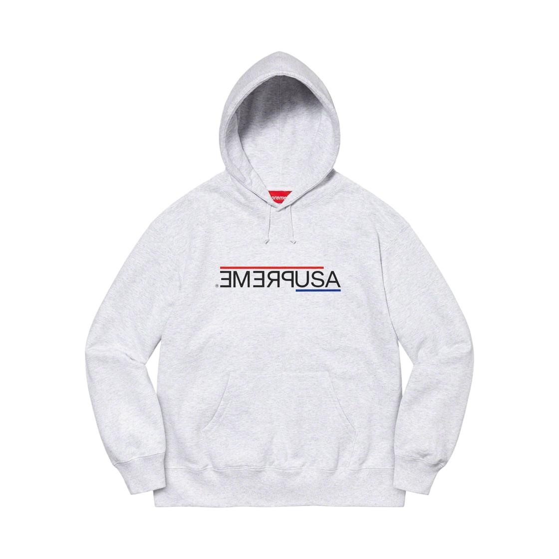 - Supreme USA Hooded Sweatshirt Ash Grey - 21FW