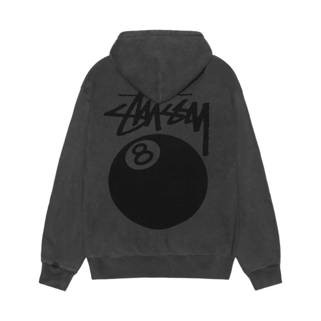 스투시 8볼 후드 피그먼트 다이드 블랙(Stussy 8 Ball Hoodie Pigment Dyed Black)