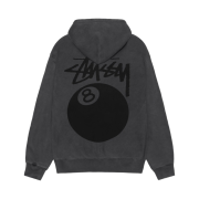 Stussy 8 Ball Hoodie Pigment Dyed Black