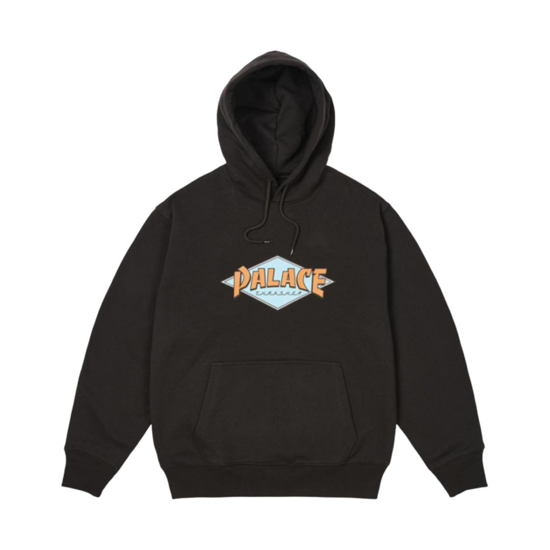 - Palace x Thrasher Hoodie Black - 24SS