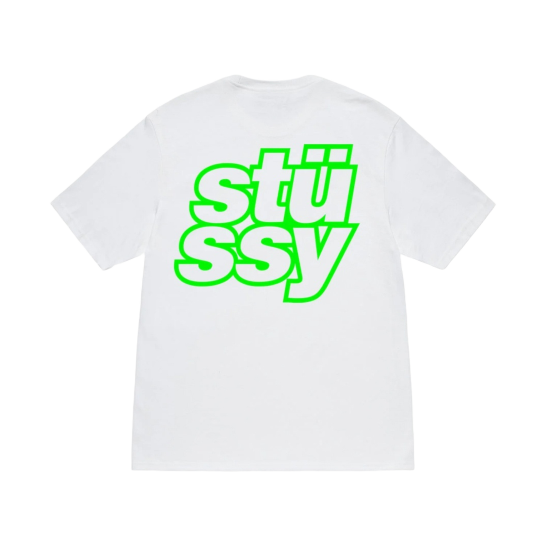 스투시 스택드 티셔츠 화이트(Stussy Stacked T-Shirt White) - 1