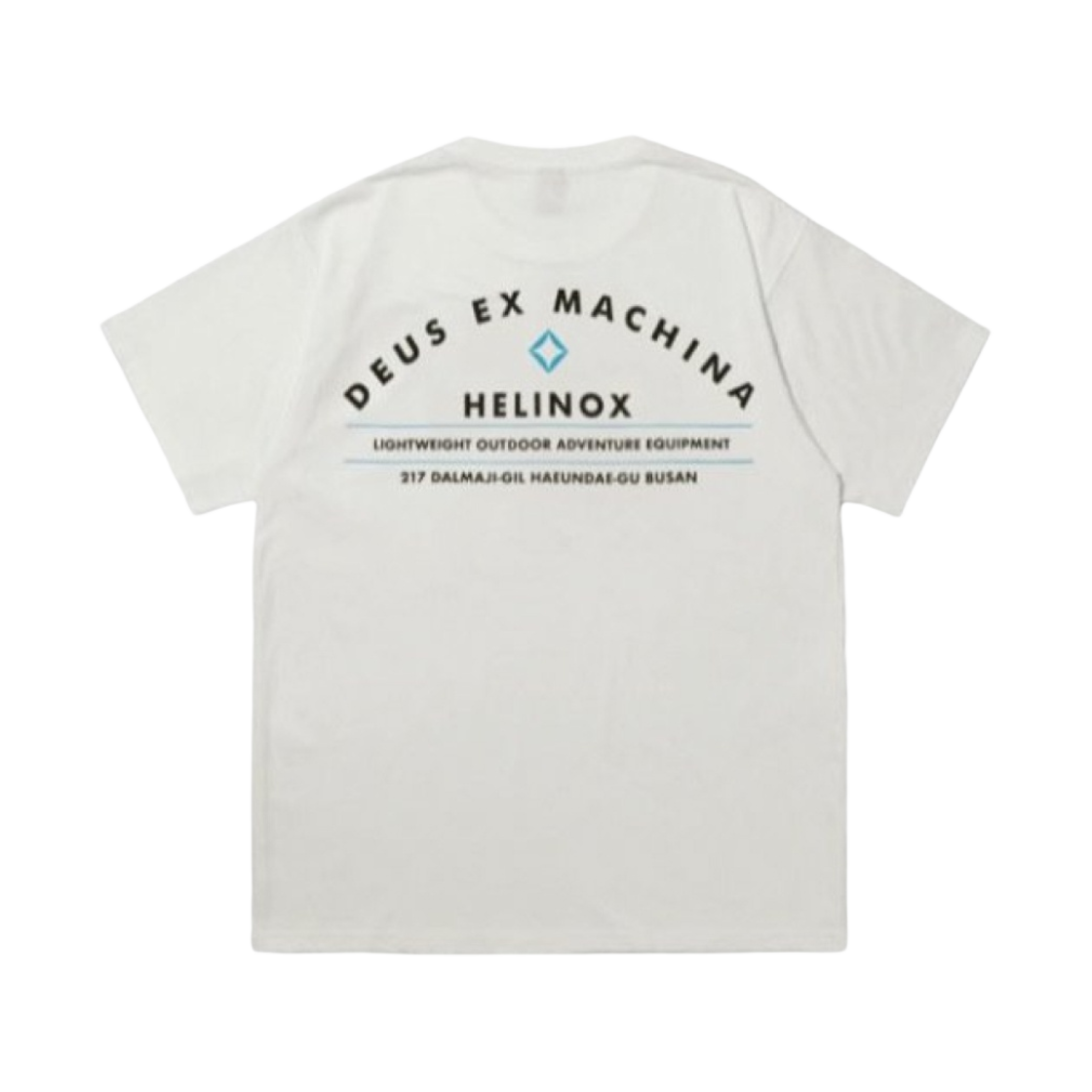 헬리녹스 x 데우스 엑스 마키나 부산 어드레스 티셔츠 화이트(Helinox x Deus Ex Machina Busan Address T-Shirt White)