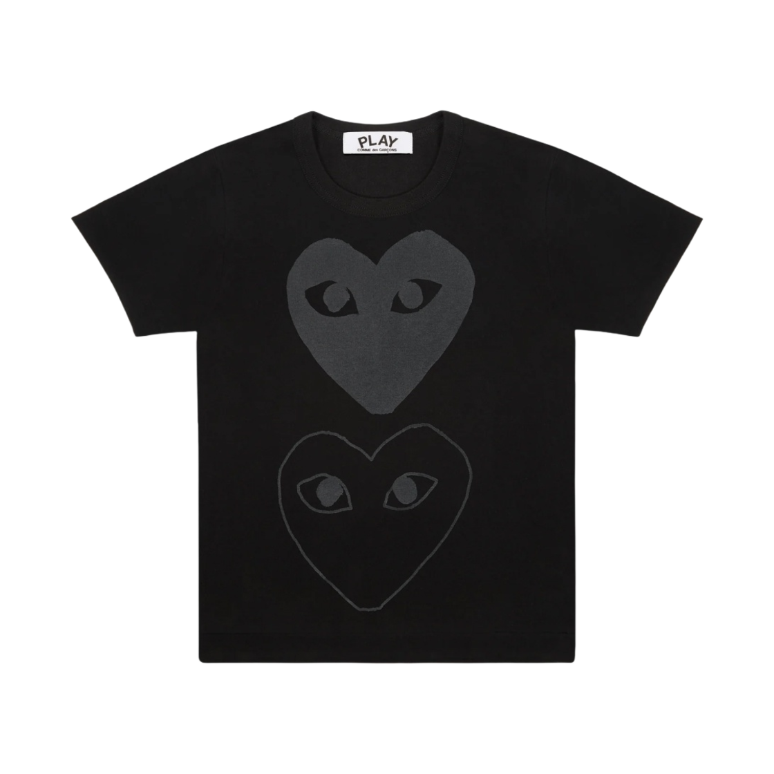 Tシャツ・カットソー PLAY COMME des GARCONS DOUBLE RED HEART TEE (AX T288 051 2) Play Comme des Garçons Double Heart T-shirt – COMME des