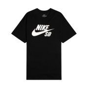 Nike SB Logo Skateboarding T-Shirt Black - Asia