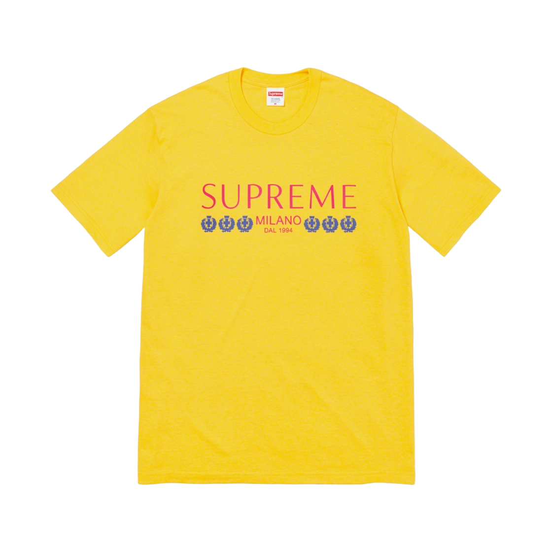 - Supreme Milano T-Shirt Yellow - 21SS