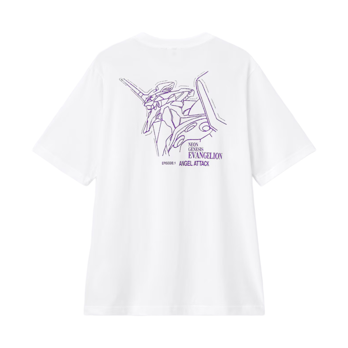 355842-00 GU x Evangelion Graphic T-Shirt White - JP
