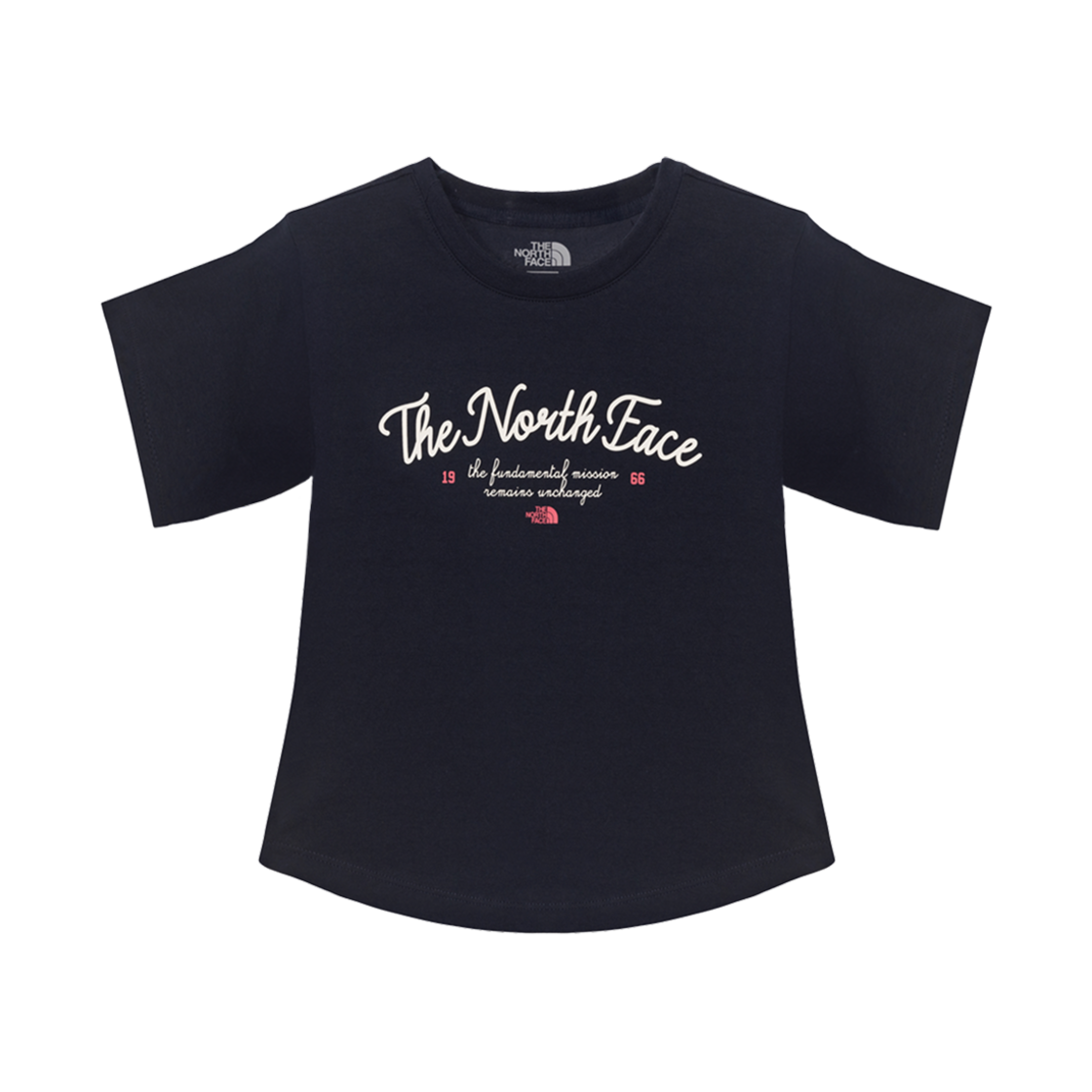 NT7UR33J (W) The North Face Lettering S/S Round T-Shirt Dark Navy - 25SS