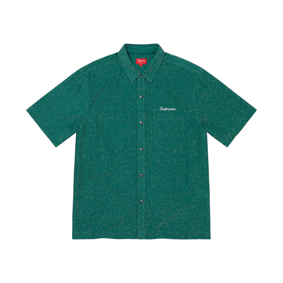 슈프림 루렉스 숏슬리브 셔츠 그린 - 22FW(Supreme Lurex S/S Shirt Green - 22FW) - 1