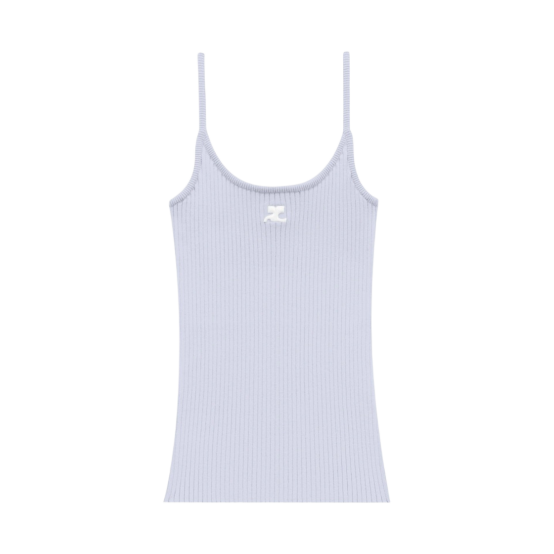 (W) 꾸레쥬 니티드 탱크탑 리에디션 스카이 블루((W) Courreges Knitted Tank Top Reedition Sky Blue)