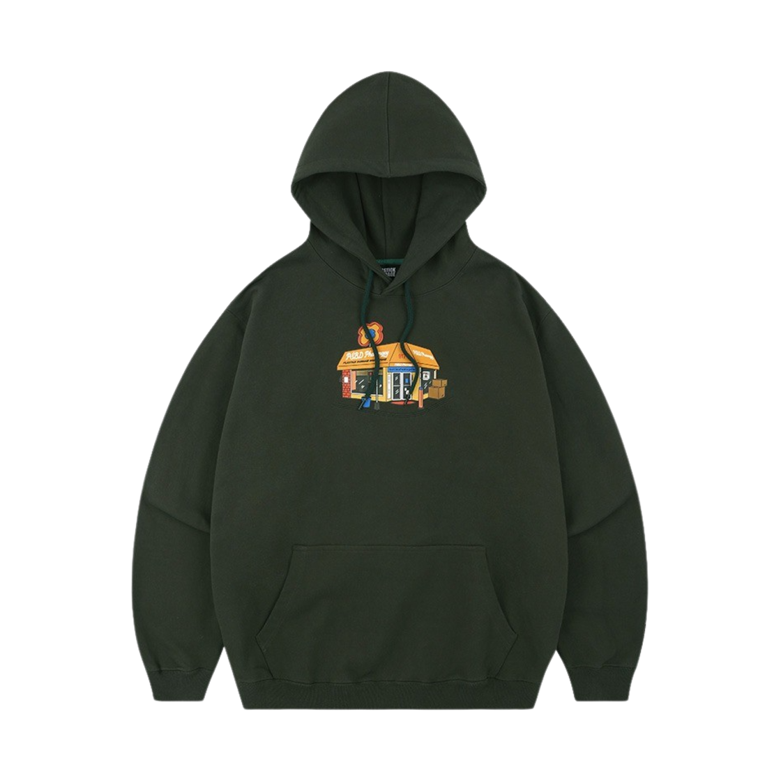 플라스틱밴디지 파머시 후디 올리브 그린(Plastick Bandage Pharmacy Hoodie Olive green)