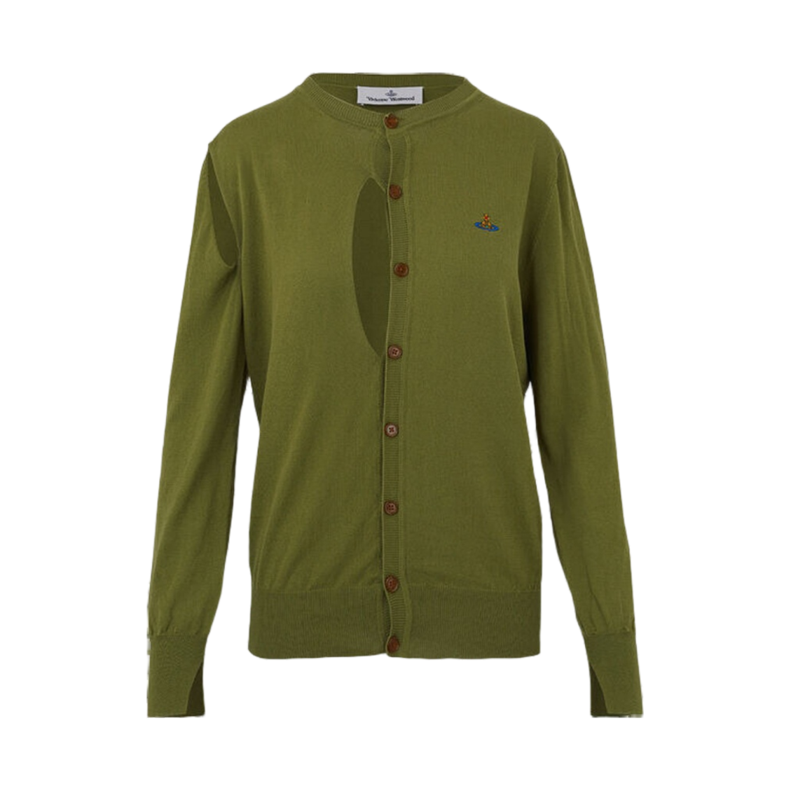 비비안 웨스트우드 립드 가디건 밀리터리 그린(Vivienne Westwood Ripped Cardigan Military Green) - 1