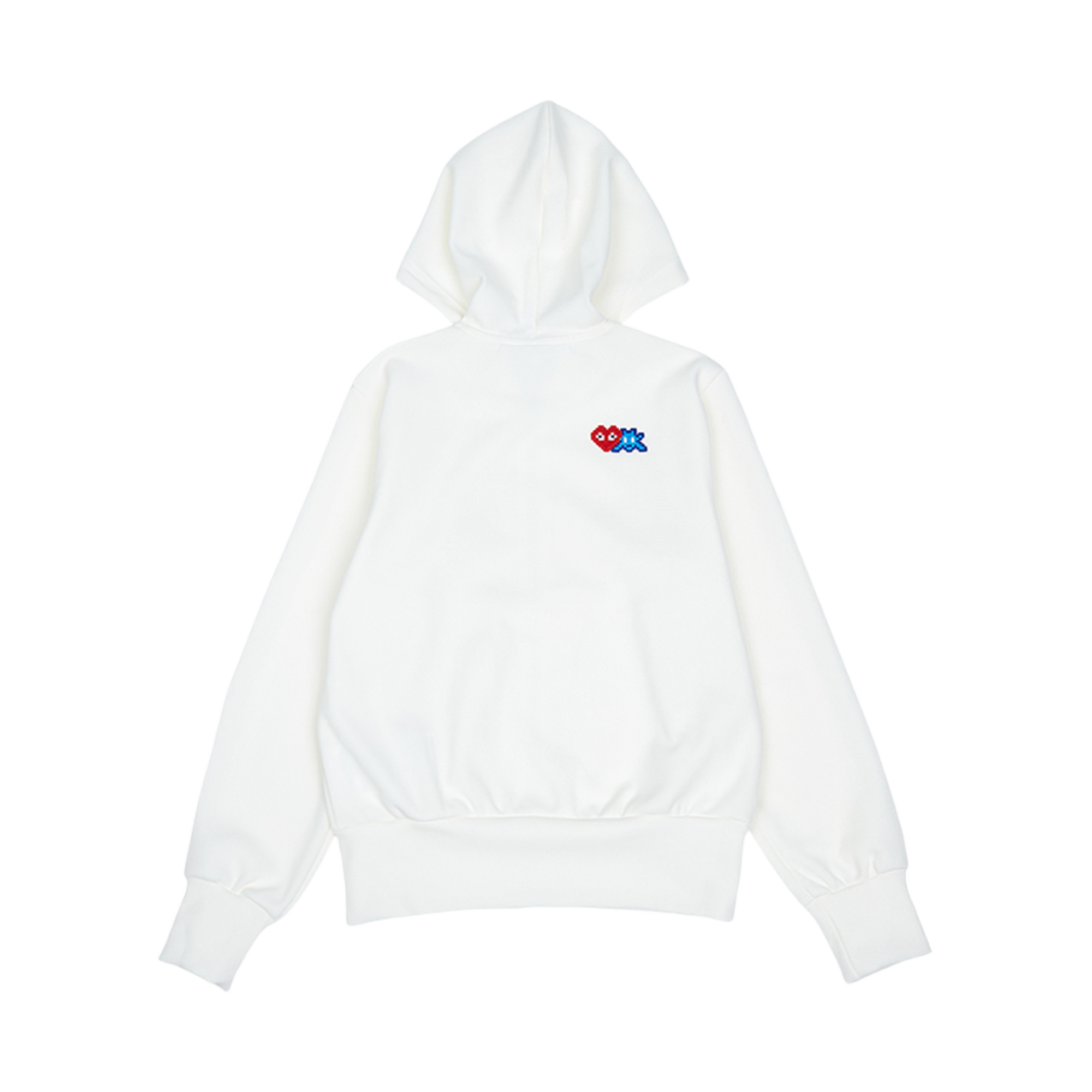 AZ-T333-051-3 (W)Play Comme des Garcons x Invader Double Pixel Heart Hood Zip Up White