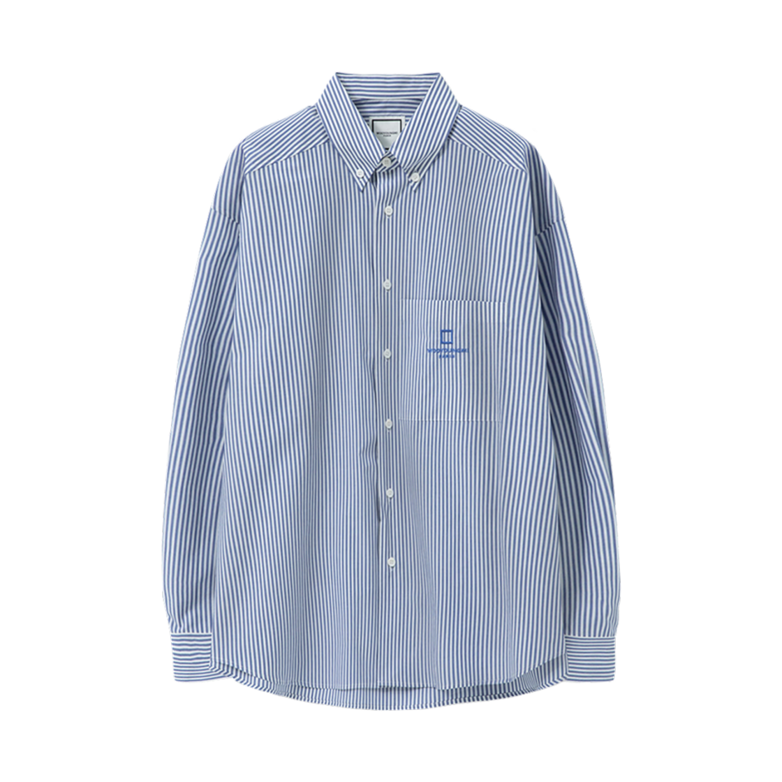 우영미 코튼 스트라이프 셔츠 블루 - 25SS(Wooyoungmi Cotton Stripe Shirt Blue - 25SS) - 1