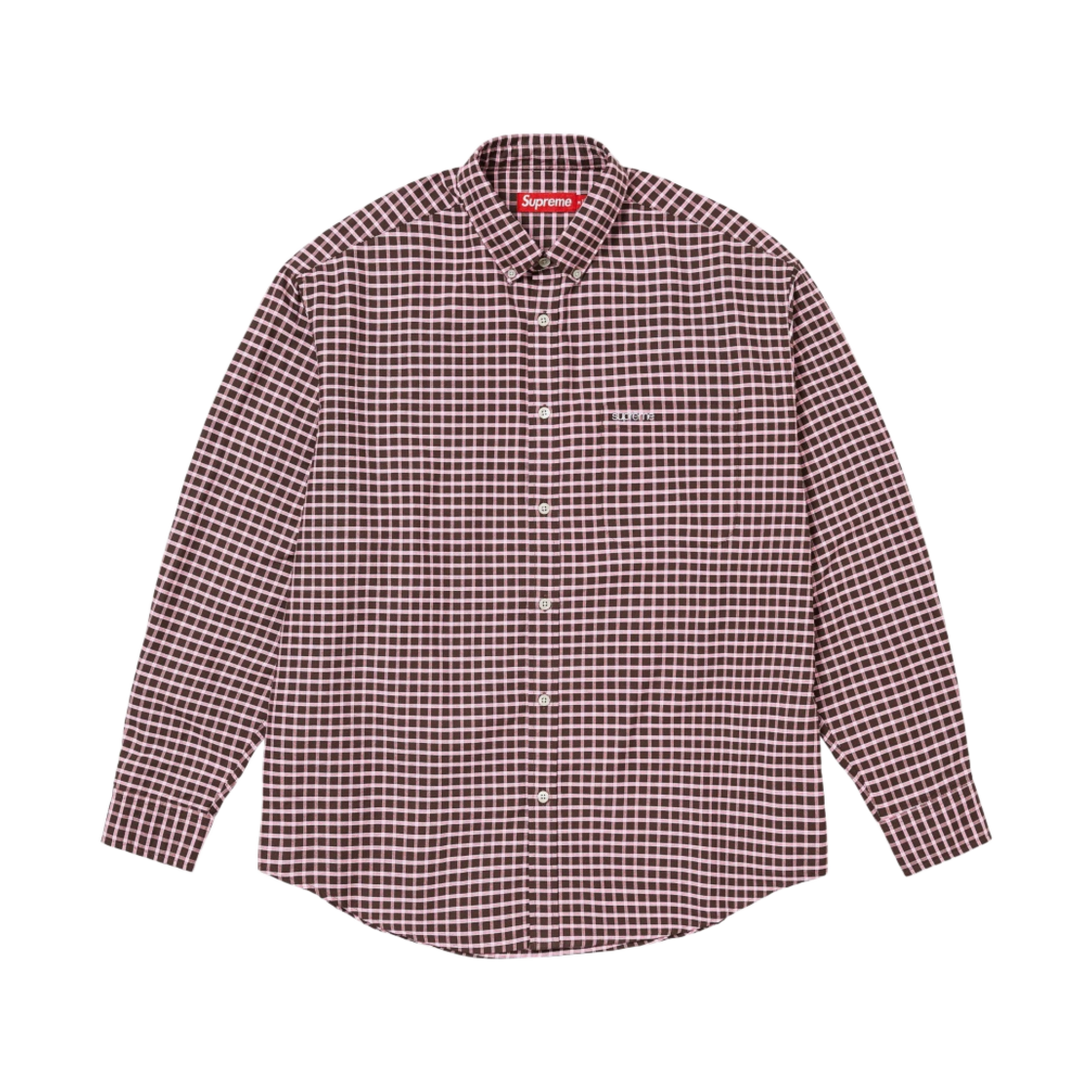 슈프림 루즈핏 옥스포드 셔츠 브라운 플레이드 - 23FW(Supreme Loose Fit Oxford Shirt Brown Plaid - 23FW) - 1