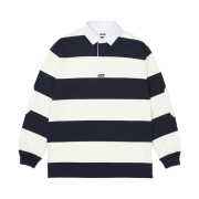 Palace Elbow Stripe Rugby White Navy - 24SS