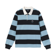 Stussy Big Stripe Rugby Black