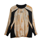 Y-3 Rust Dye L/S T-Shirt Black