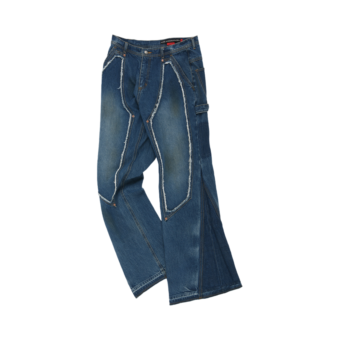 apa793m(BLUE) ADSB Andersson Bell Rodeo Carpenter Wide Jeans Blue