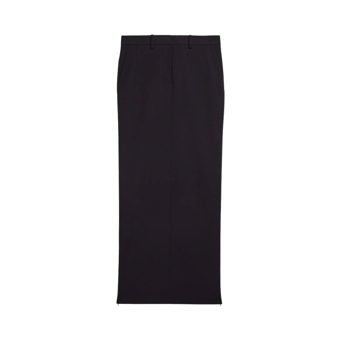 헬무트 랭 우먼 집 맥시 스커트 블랙 - 24FW(Helmut Lang Women Zip Maxi Skirt Black - 24FW)