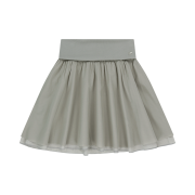 COYSEIO Double Shirring Skirt Grey