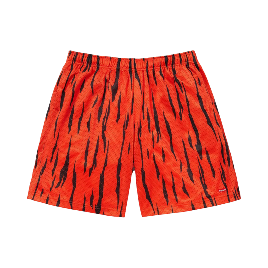 슈프림 스몰 박스 배기 메쉬 쇼츠 타이거 - 24SS