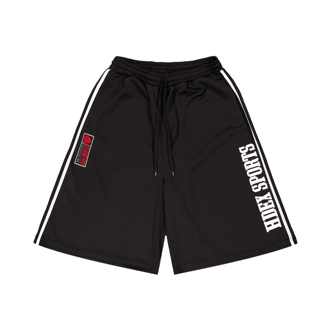 에이치덱스 자이언트핏 매쉬 버뮤다 쇼츠 블랙(HDEX Giant Fit Mesh Bermuda Shorts Black)
