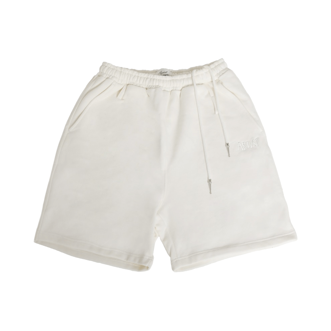 AU24XSH01-WH Artist Komplex Artist Belted Jogger Shorts White