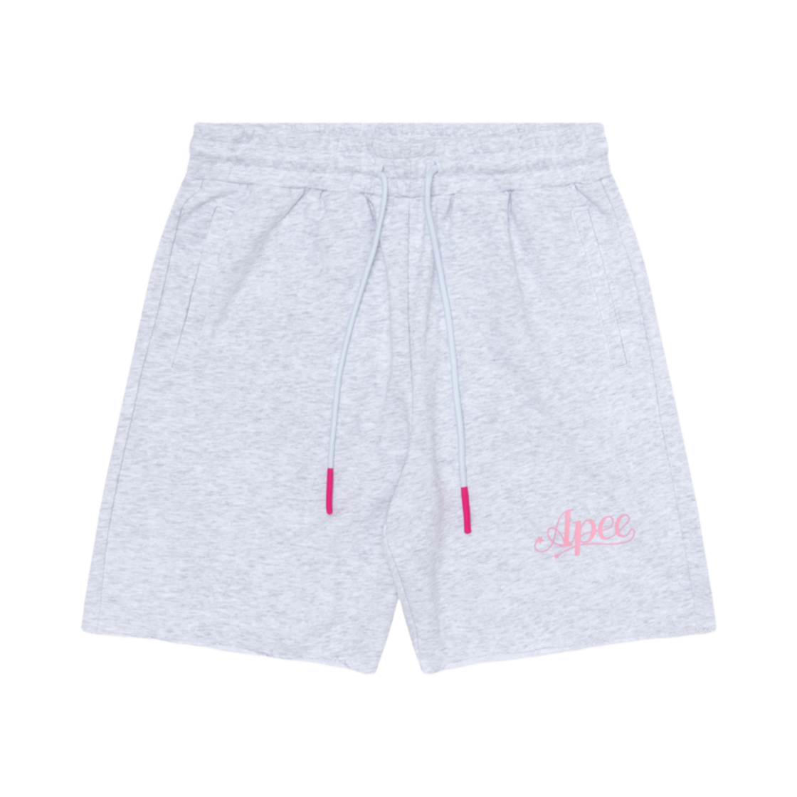 (W) 베이프 로고 라운지 쇼츠 그레이((W) BAPE Logo Lounge Shorts Grey) - 1