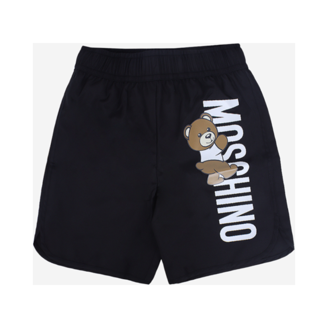 (키즈) 모스키노 테디 로고 숏 팬츠 블랙((Kids) Moschino Teddy Logo Short Pants Black)