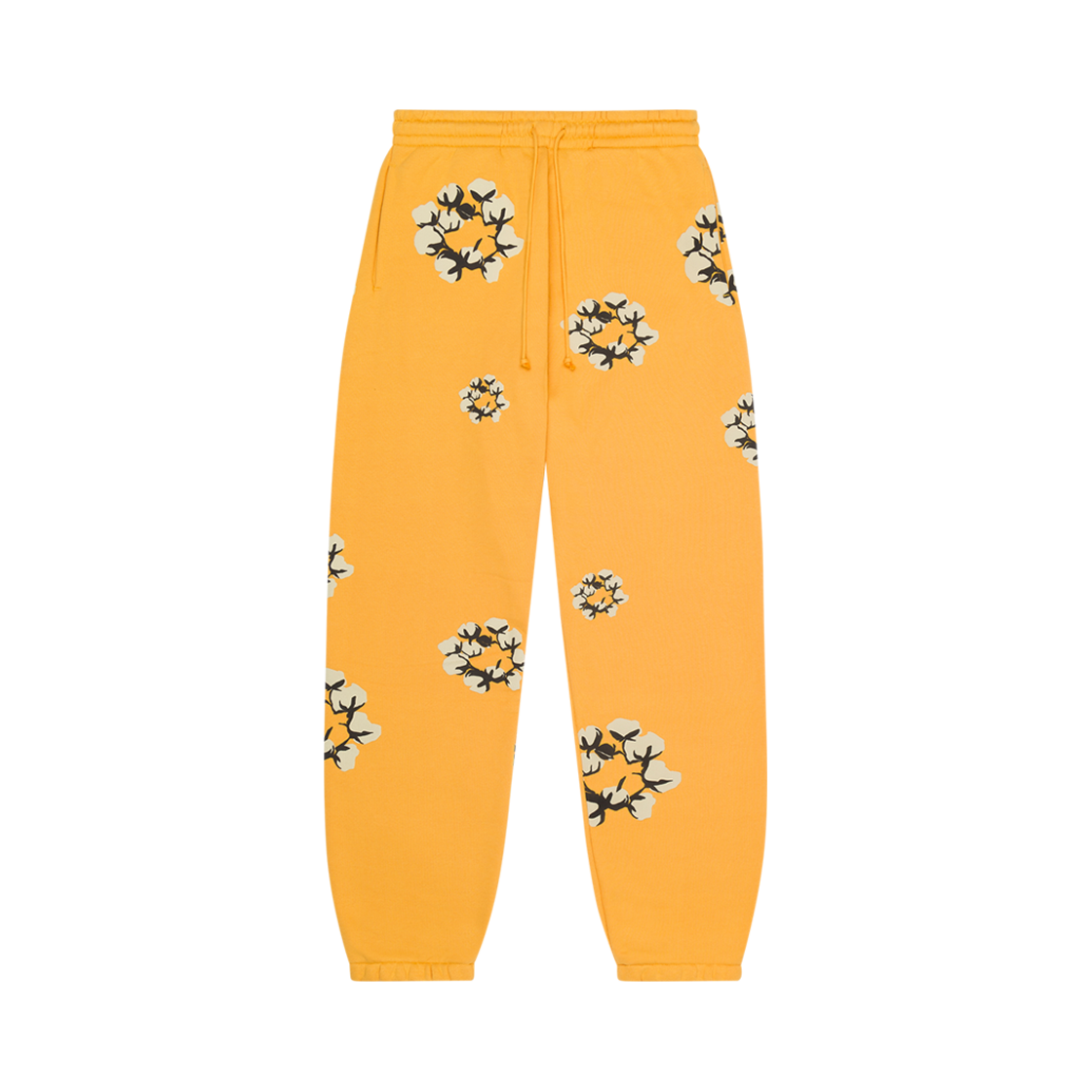 데님 티어스 x CPFM 리쓰 스웨트팬츠 옐로우(Denim Tears x Cactus Plant Flea Market Wreath Sweatpants Yellow) - 1