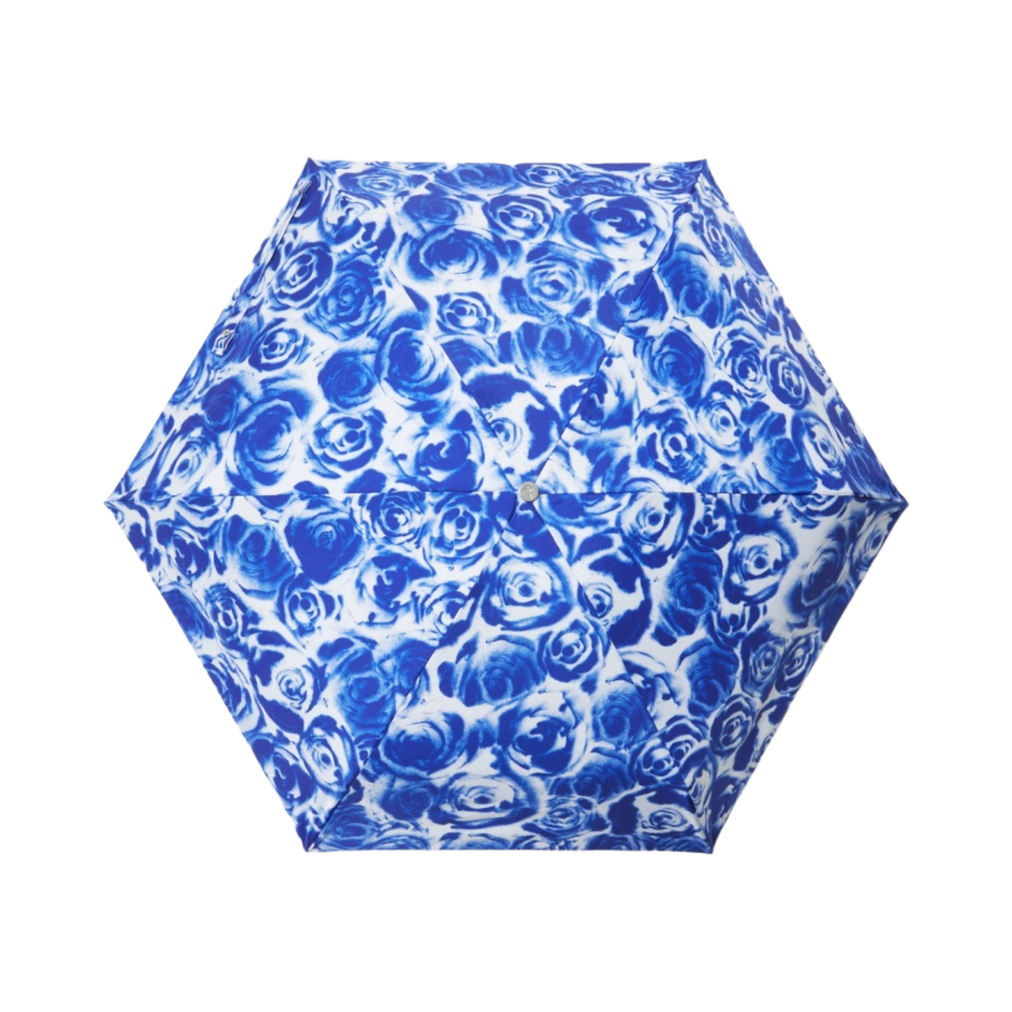 8080425 Burberry Rose Print Folding Umbrella Salt