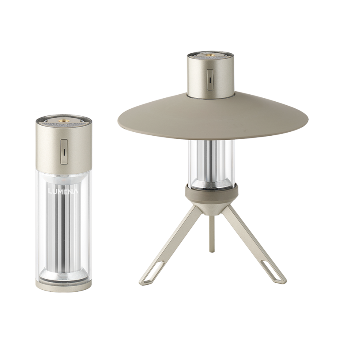 루메나 M3 멀티플 LED 캠핑 랜턴 메탈릭 베이지(Lumena M3 Multiple LED Light Metallic Beige)