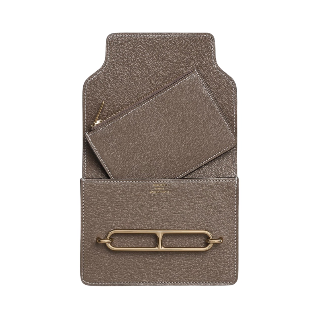 에르메스 롤리스 슬림 지갑 미조레 고트스킨 & 페르마브라스 하드웨어 에뚜쁘(Hermes Roulis Slim Wallet Mysore Goatskin & Permabrass Etoupe) - 2