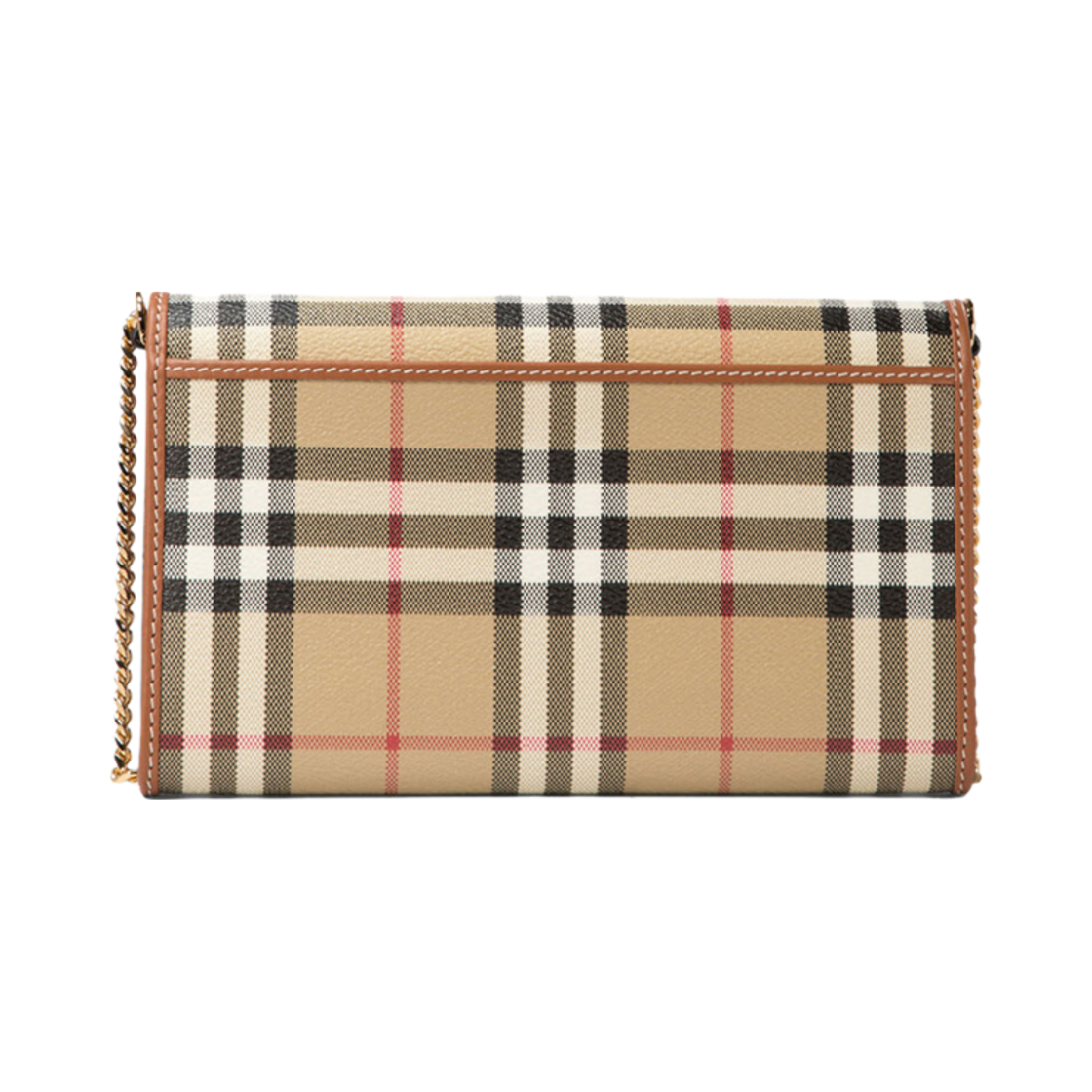 버버리 체인 스트랩 체크 월렛 아카이브 베이지 | Burberry | KREAM