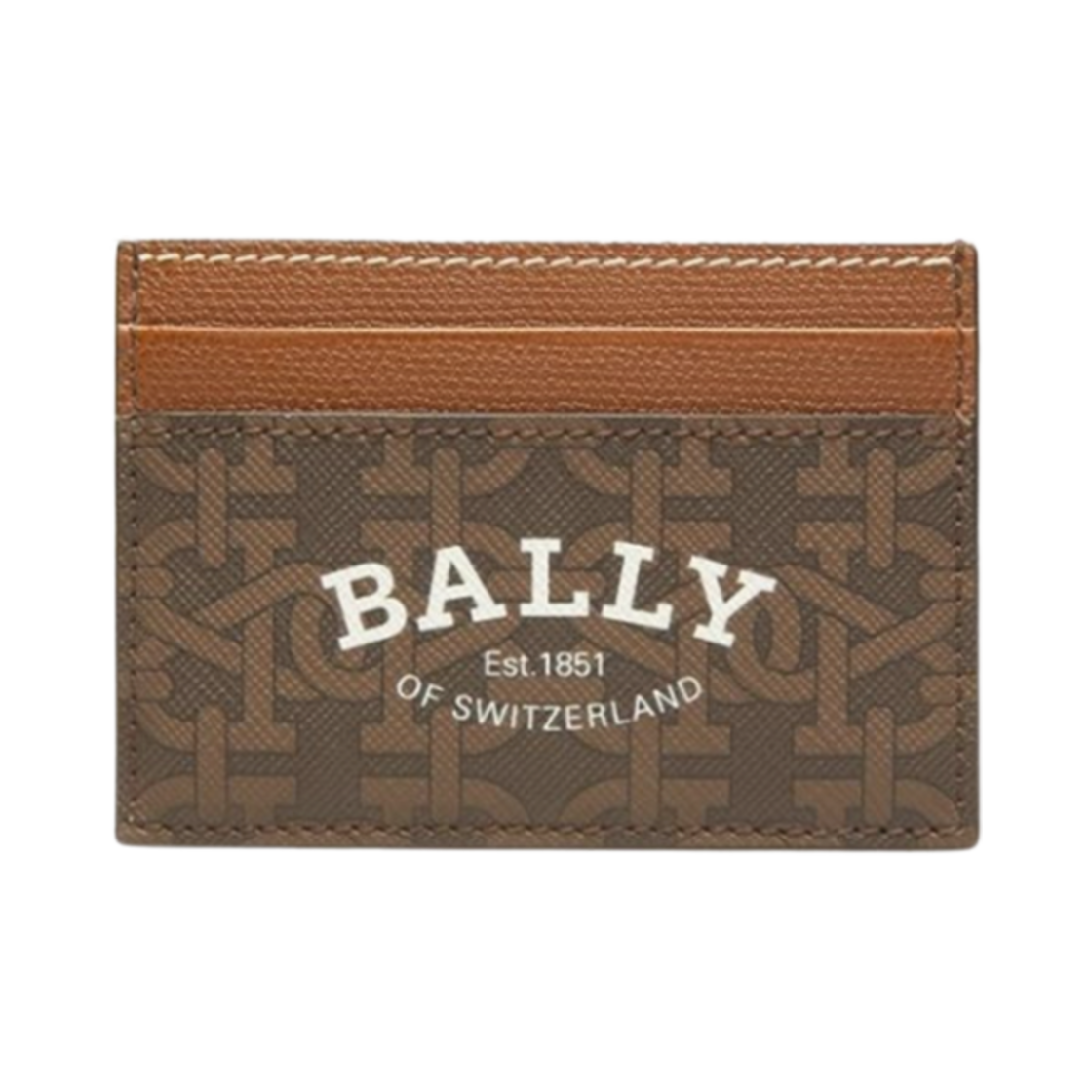 발리 바르 로고 카드 홀더 브라운(Bally Bhar Logo Card Holder Brown)