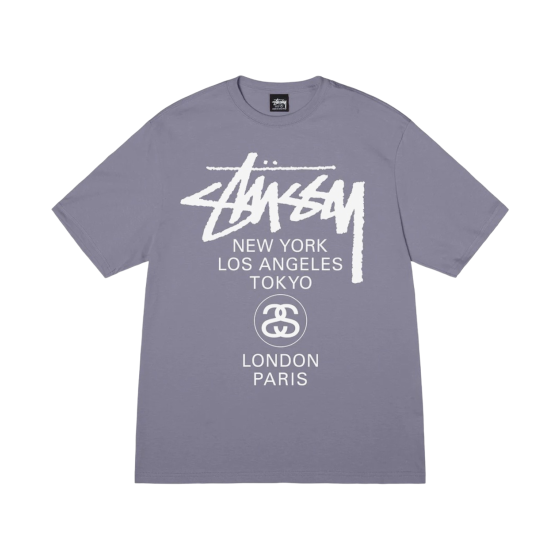 스투시 월드투어 티셔츠 모브 2023(Stussy World Tour T-Shirt Mauve 2023)