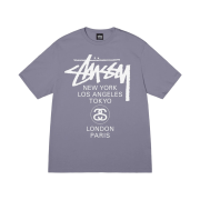 Stussy World Tour T-Shirt Mauve 2023