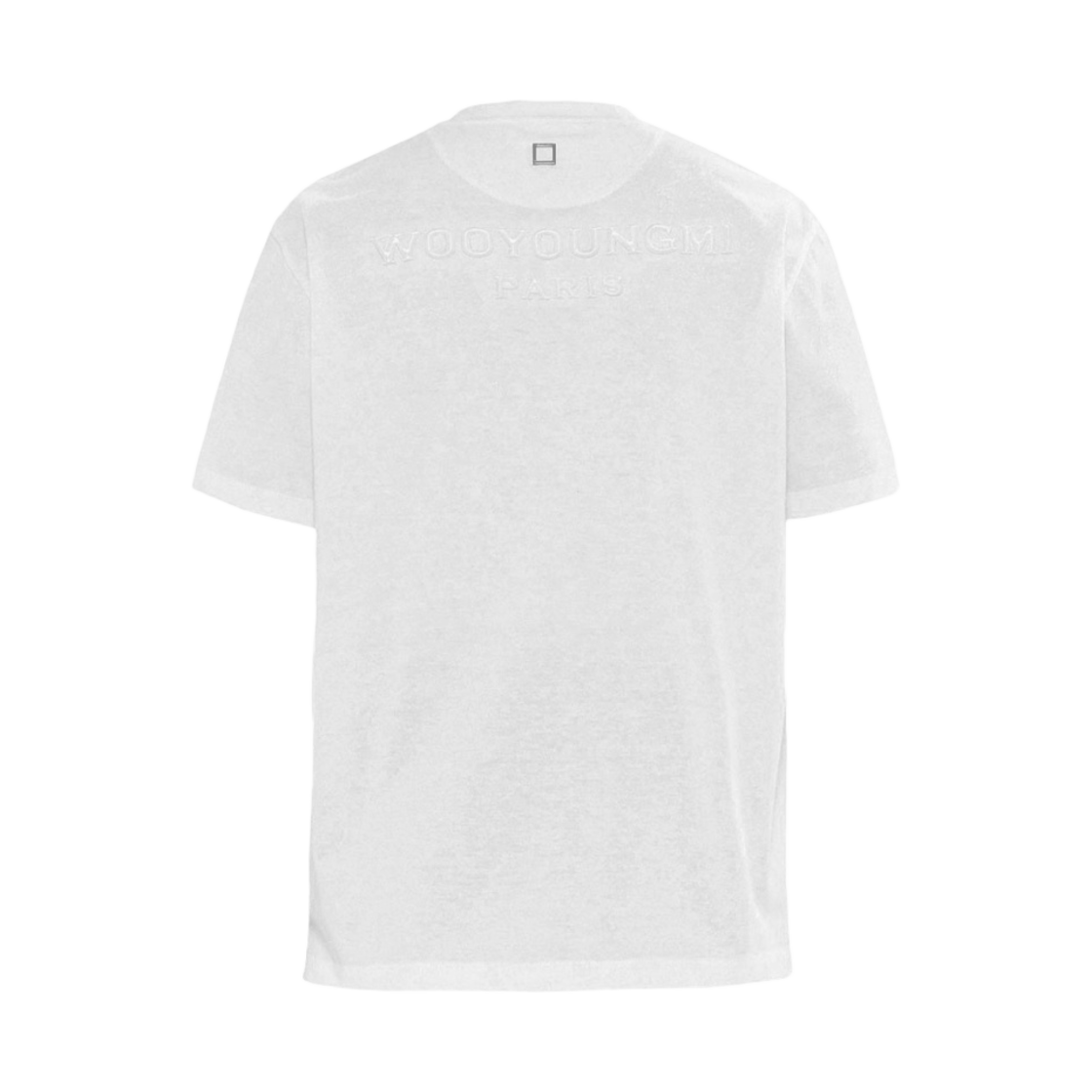 우영미 코튼 피라미드 백로고 티셔츠 화이트 - 23SS(Wooyoungmi Cotton Pyramid Back Logo T-Shirt White - 23SS) - 2