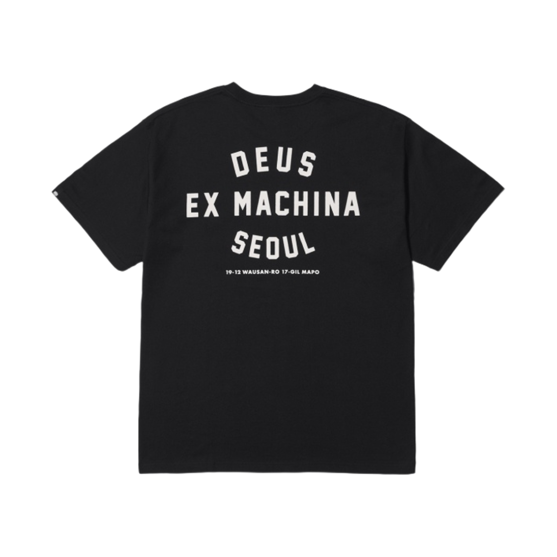 (키즈) 데우스 엑스 마키나 서울 컬리지 티셔츠 블랙((Kids) Deus Ex Machina College Seoul T-Shirt Black)