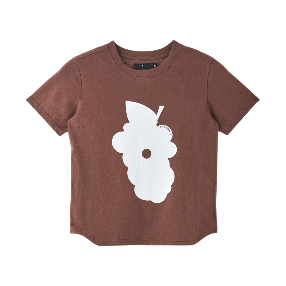 사파리스팟 우먼 1/2 그레이프 라운드 티 브라운(Safarispot Women 1/2 Grape Round Tee Brown) - 1