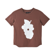 Safarispot Women 1/2 Grape Round Tee Brown