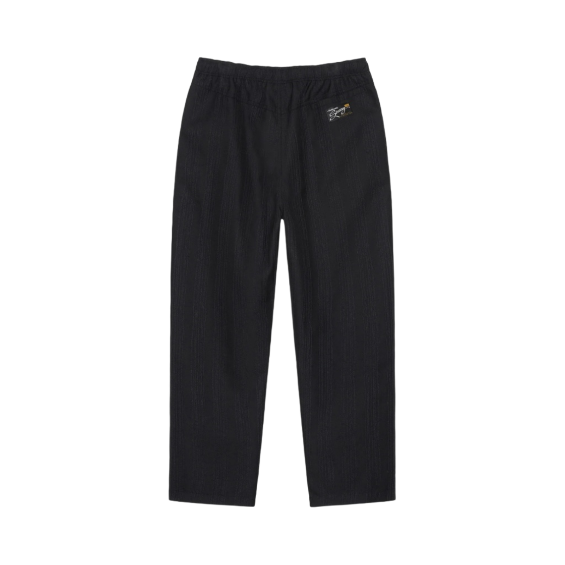 스투시 스티치 스트라이프 비치 팬츠 블랙 | Stussy | KREAM