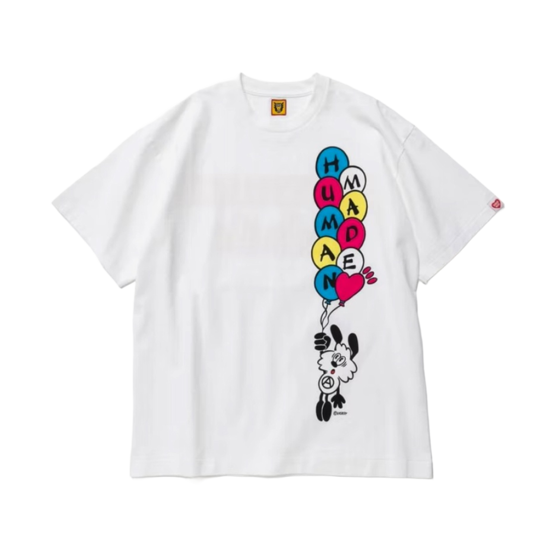 휴먼 메이드 x 베르디 빅 티셔츠 화이트(Human Made x Verdy Vick T-Shirt White) - 1