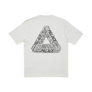 Palace Tri-Text T-Shirt Grey Marl - 22FW