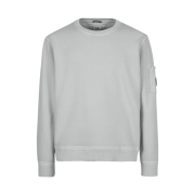 C.P. Company Cotton Fleece Resist Dyed Sweatshirt Flint Grey - 23SS